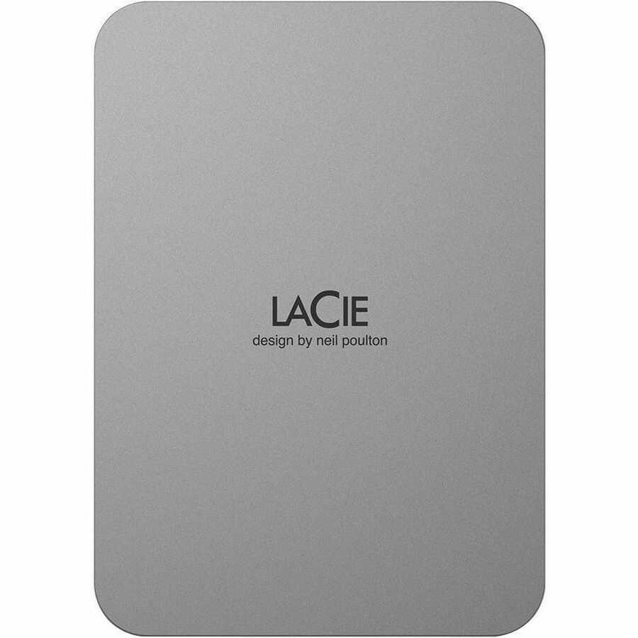 LaCie STLP2000400 2 TB Portable Hard Drive - External - Moon Silver LaCie STLP2000400 2 TB Portable Hard Drive - External - Moon Silver